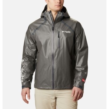 Columbia PFG Terminal OutDry Ex, Chamarras Grises Para Hombre | 561904-XLH